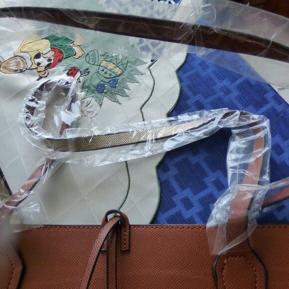 ROAMAN'S BROWN FAUX LEATHER HANDBAG TOTE ON OR OFF SHOULDER WEAR BEACH SHOPPING - Picture 3 of 8